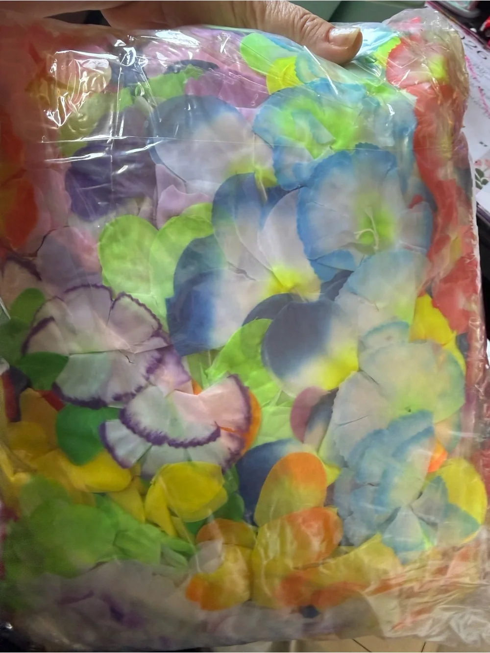 49 Hawaiian Luau Leis Bulk, Colorful Tropical Silky Flower Necklace Hawaii Theme